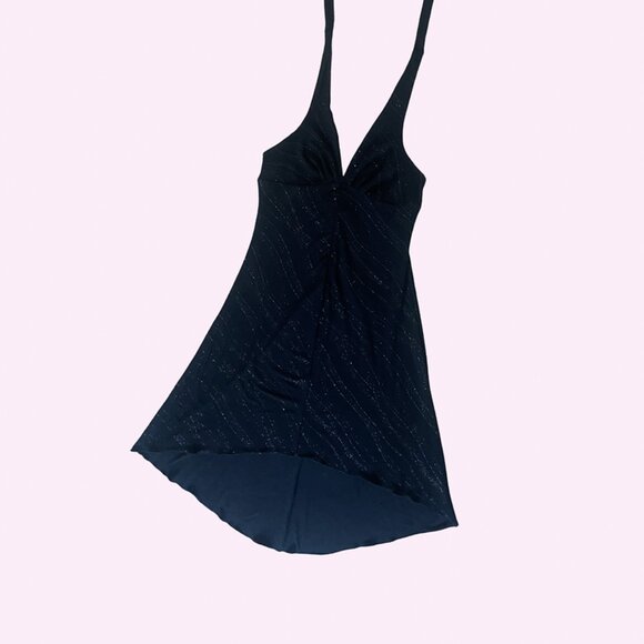 Sparkly Black Mariposa Halter Dress ๐ค - Picture 8 of 8